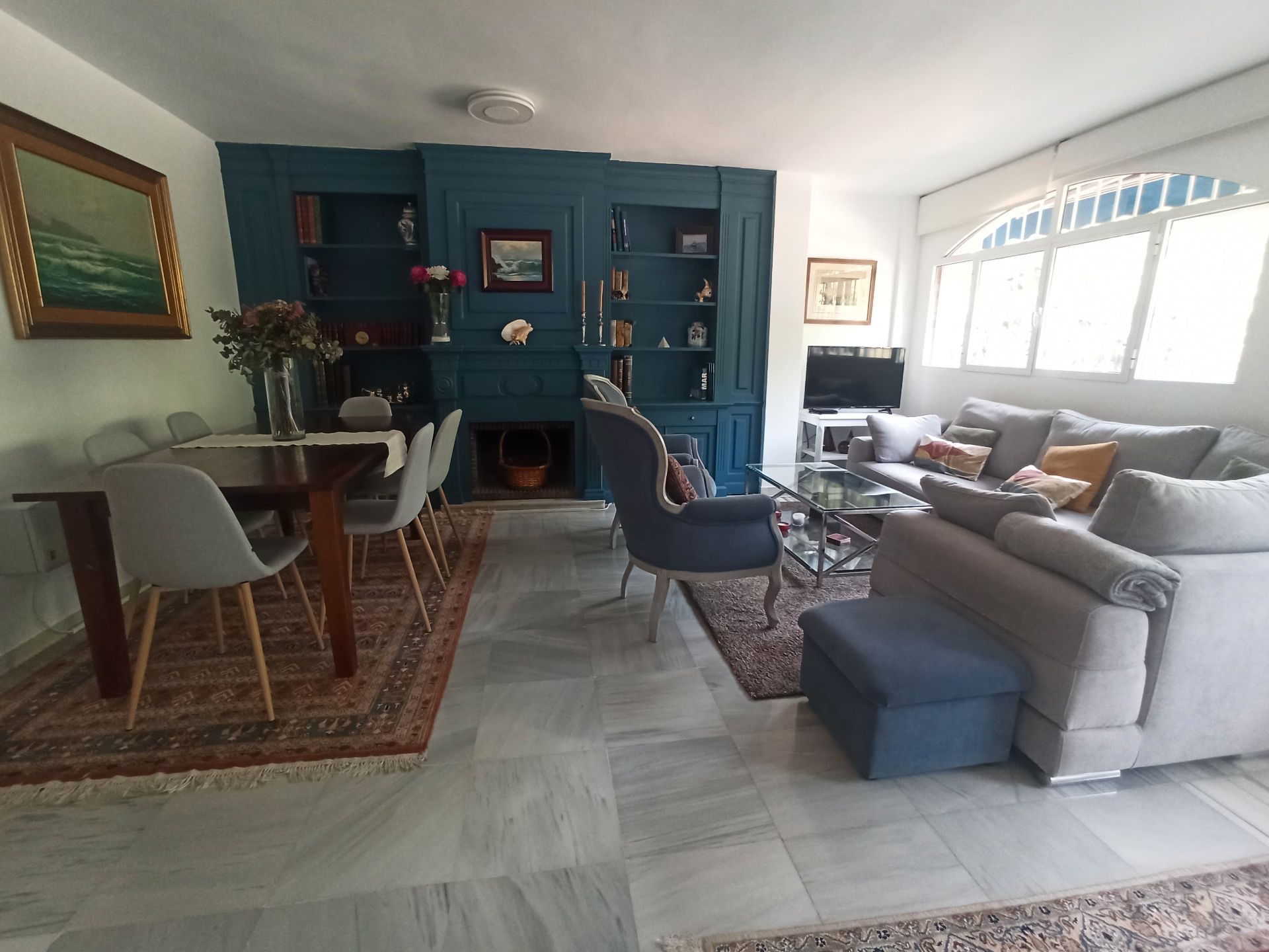Sala de estar de Piso en venta en Málaga Capital con Aire acondicionado, Terraza y Amueblado
