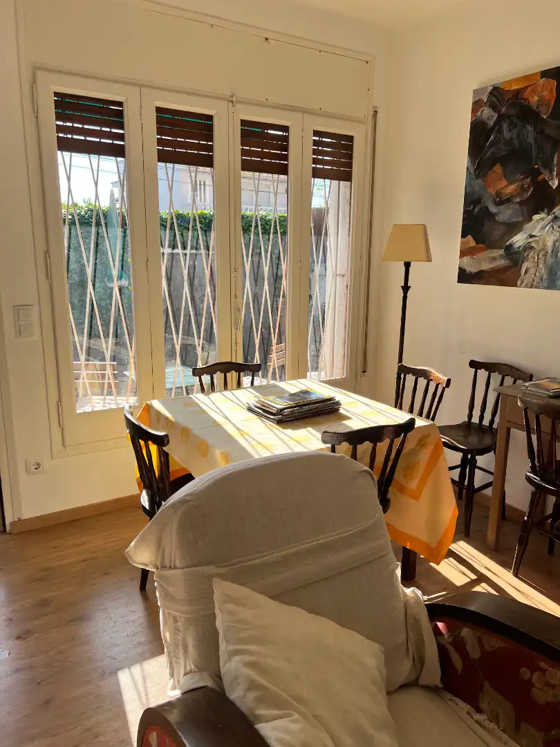 Menjador de Casa adosada en venda en Torredembarra amb Aire condicionat, Jardí privat i Terrassa