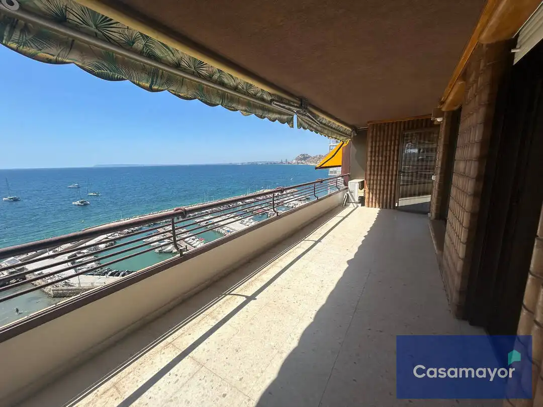 Balcony of Flat for rent in Alicante / Alacant  with Air Conditioner, Heating and Private garden