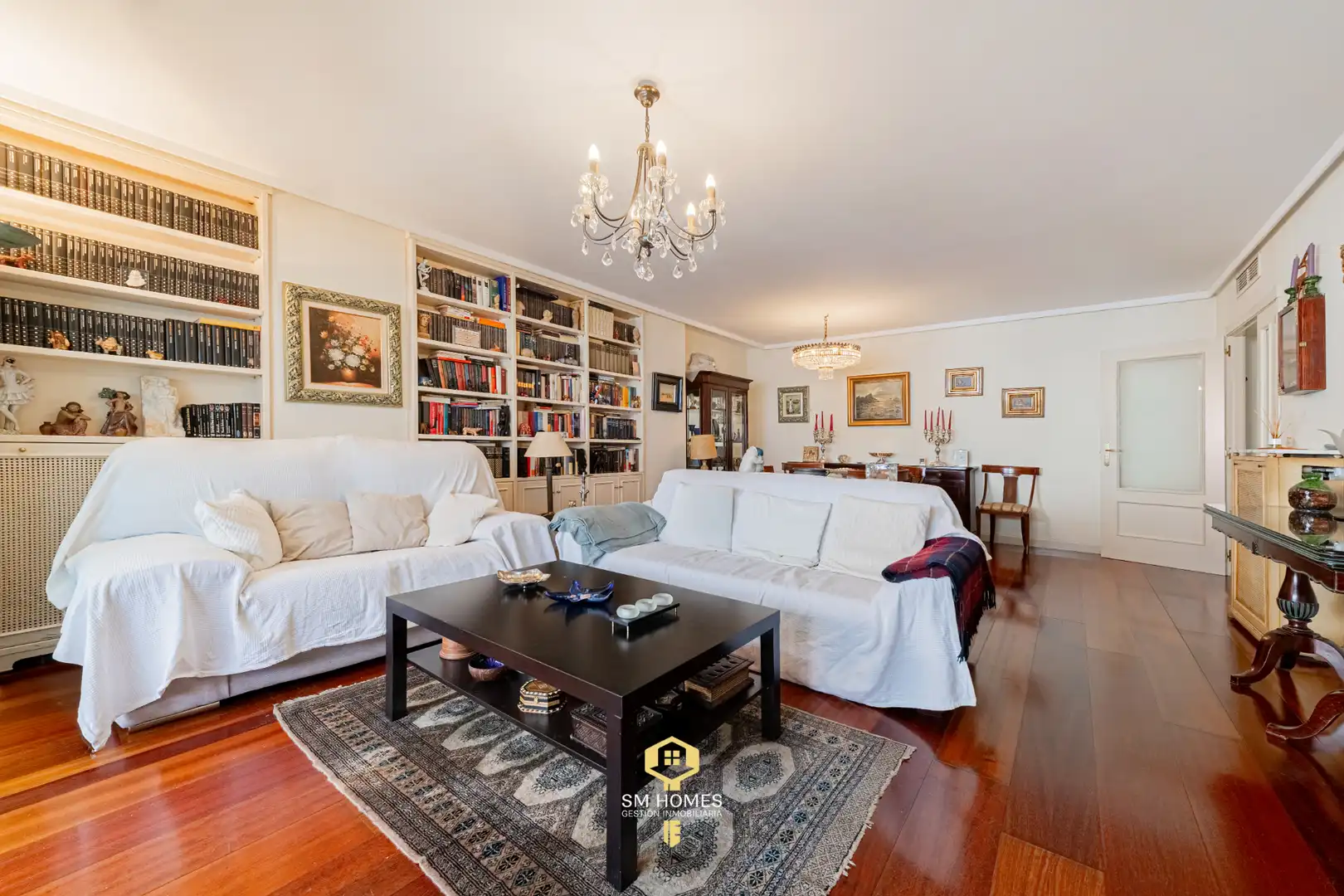 Wohnzimmer von Wohnung zum Verkauf in Madrid mit Klimaanlage, Heizung und Terrasse