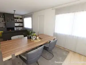 Esszimmer von Country house zum Verkauf in Lloret de Mar mit Heizung, Privatgarten und Parkett