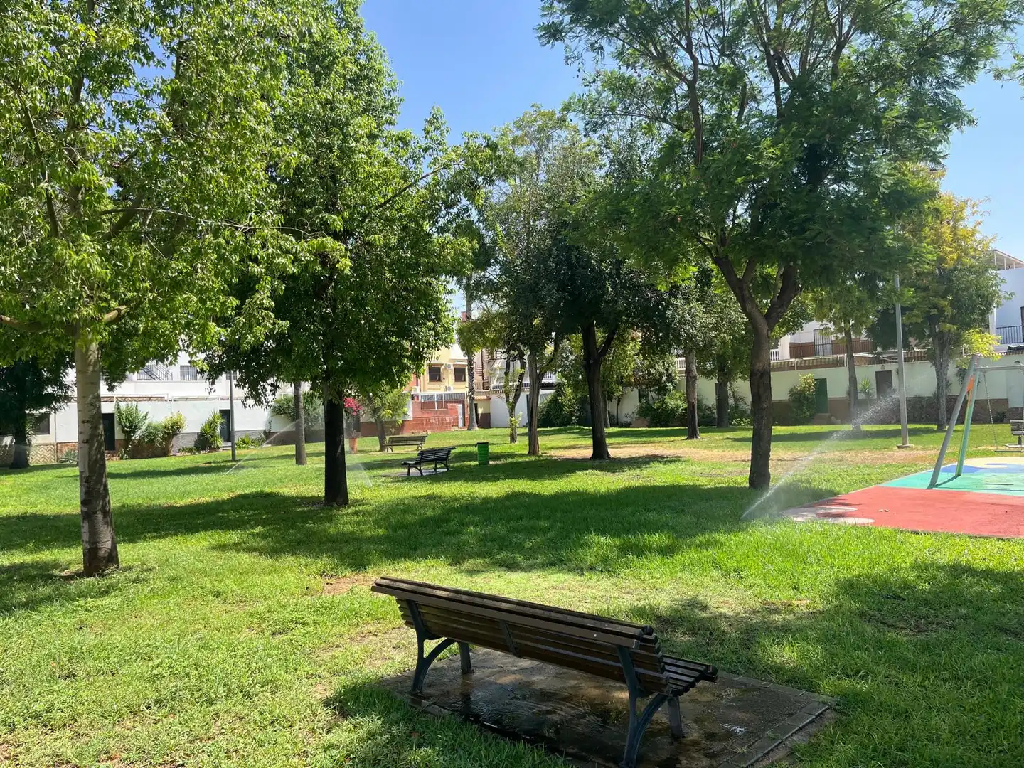 Jardín de Casa adosada en venta en La Rinconada con Aire acondicionado y Terraza