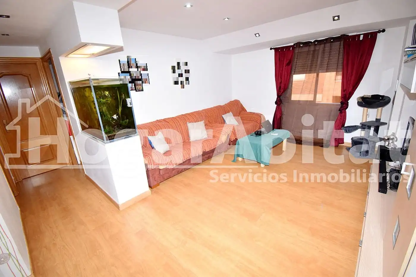 Wohnzimmer von Wohnung zum Verkauf in Xirivella mit Klimaanlage, Parkett und Balkon
