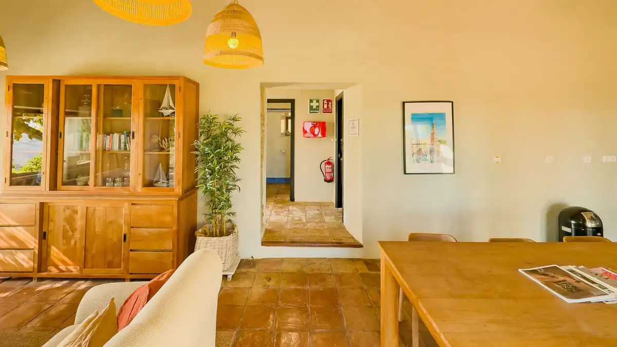 Menjador de Finca rústica en venda en Villanueva de la Concepción amb Aire condicionat, Jardí privat i Terrassa