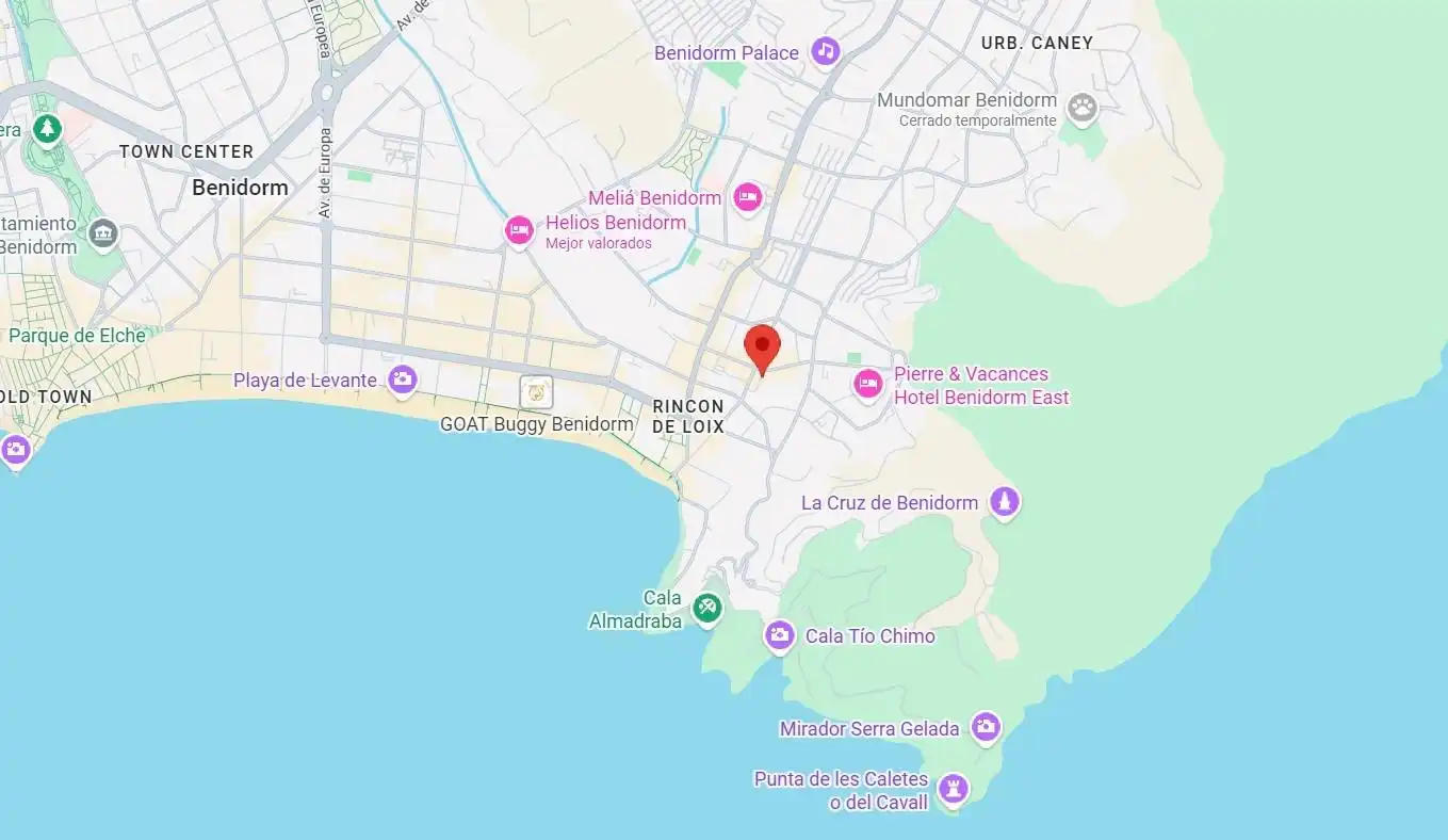 Vista exterior de Garatge en venda en Benidorm