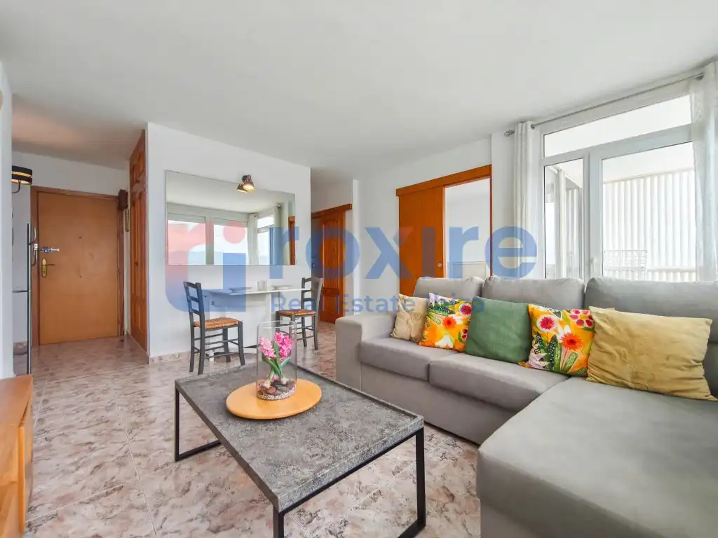 Wohnzimmer von Wohnung zur Miete in Sant Antoni de Portmany mit Klimaanlage, Terrasse und Möbliert