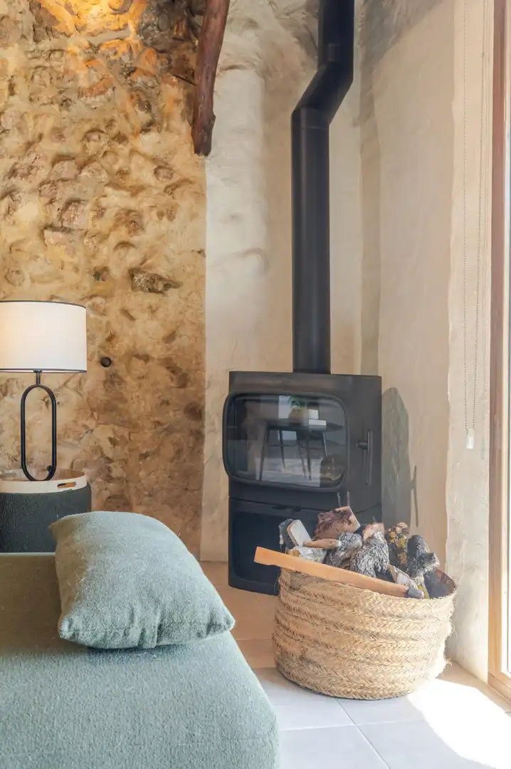 Sala de estar de Finca rústica en venta en Venta del Moro con Jardín privado, Terraza y Amueblado