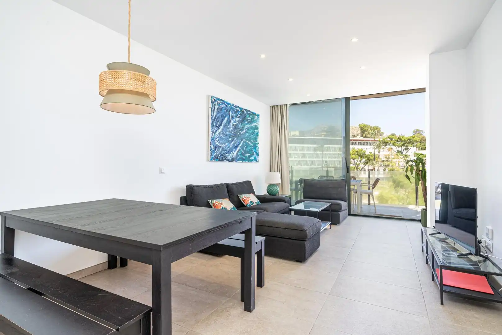 Living room of Apartments for sale in Pollença  with Private garden, Terrace and Furnished