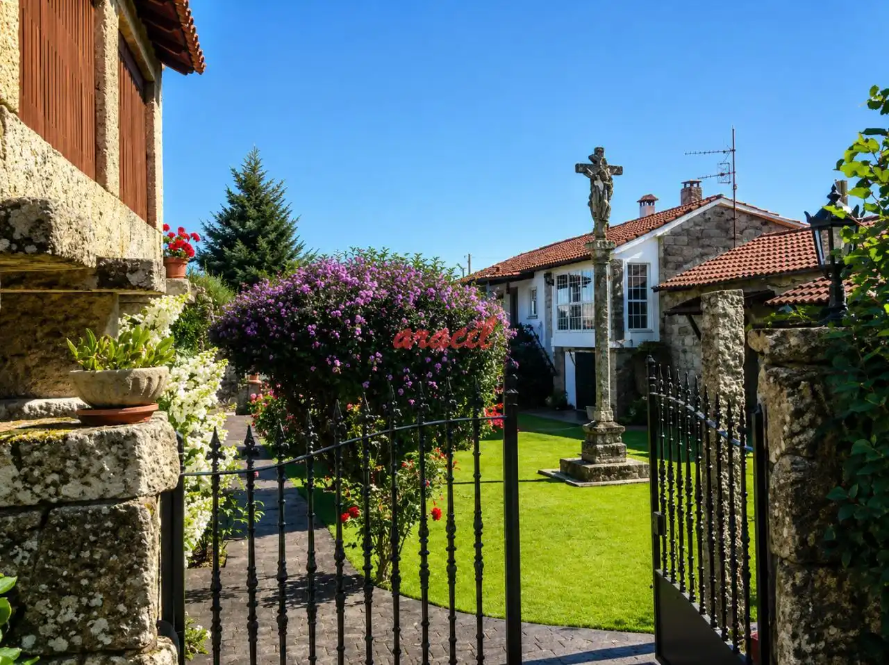 Garden of Houses for sale in San Amaro  with Heating, Private garden and Terrace