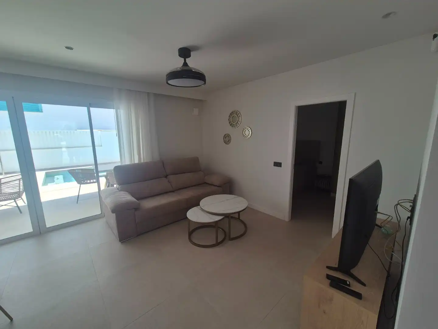 Sala de estar de Casa o chalet en venta en Pilar de la Horadada con Aire acondicionado, Jardín privado y Terraza