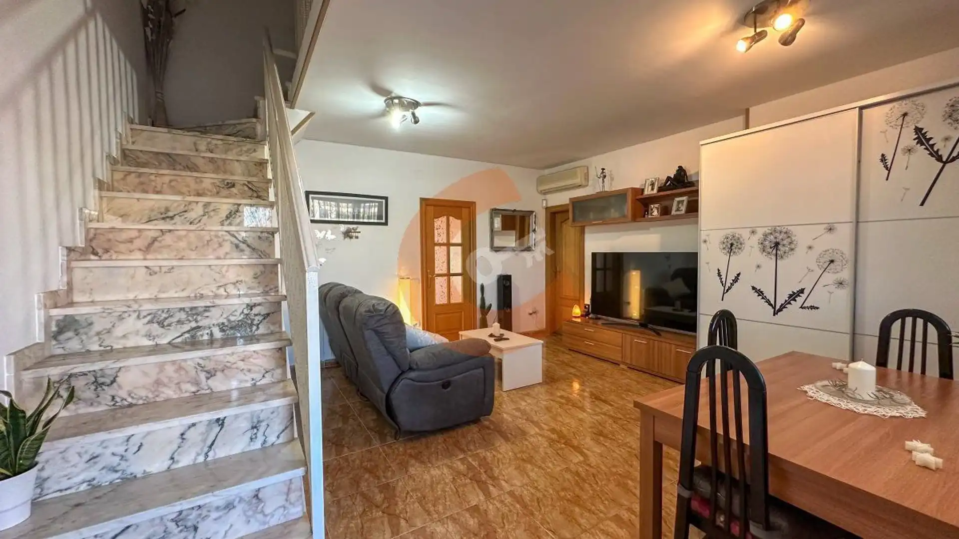 Sala de estar de Casa o chalet en venta en Santa Oliva con Aire acondicionado, Calefacción y Terraza