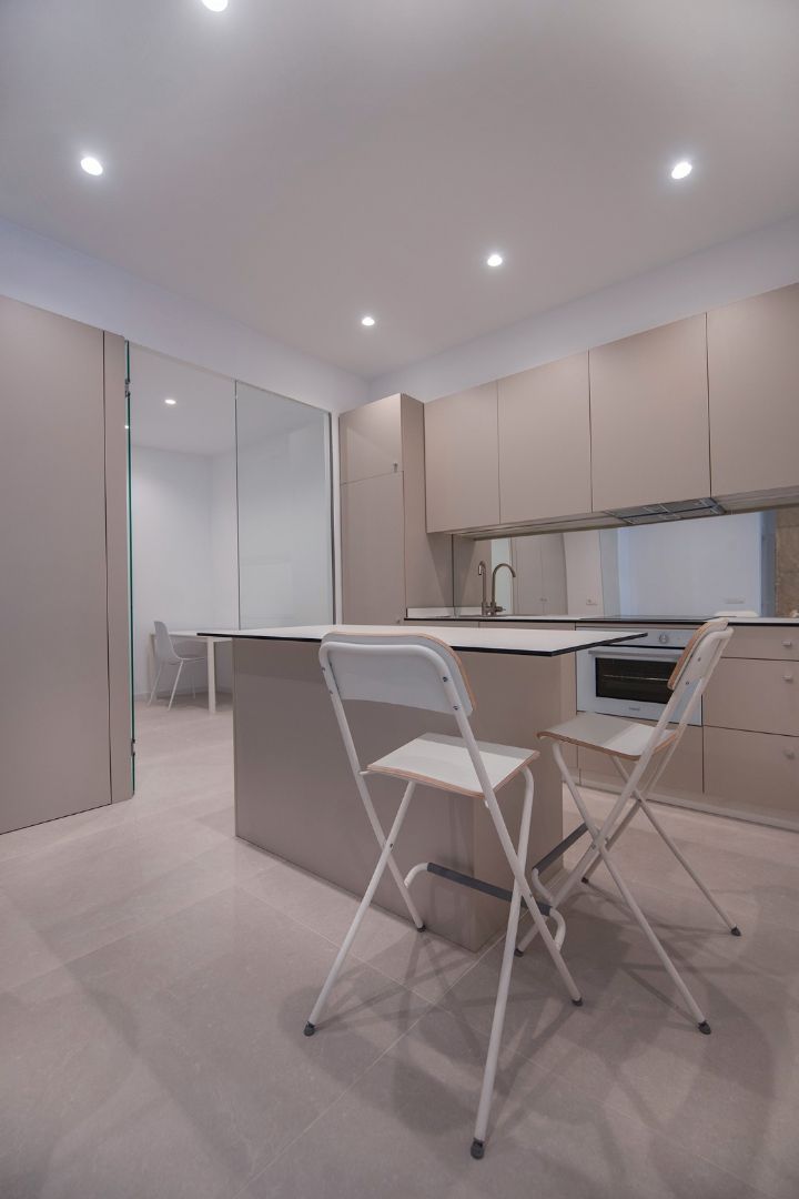 Kitchen of Flat for sale in  Albacete Capital  with Heating, Parquet flooring and Furnished