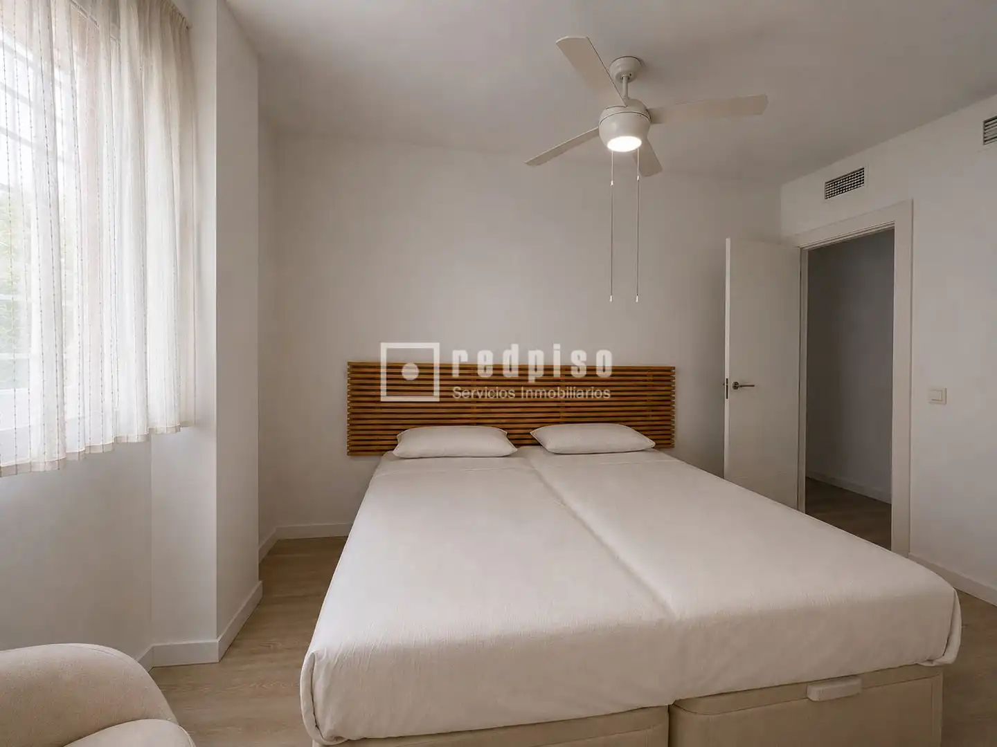 Bedroom of Flat for rent in Torremolinos  with Air Conditioner, Heating and Private garden