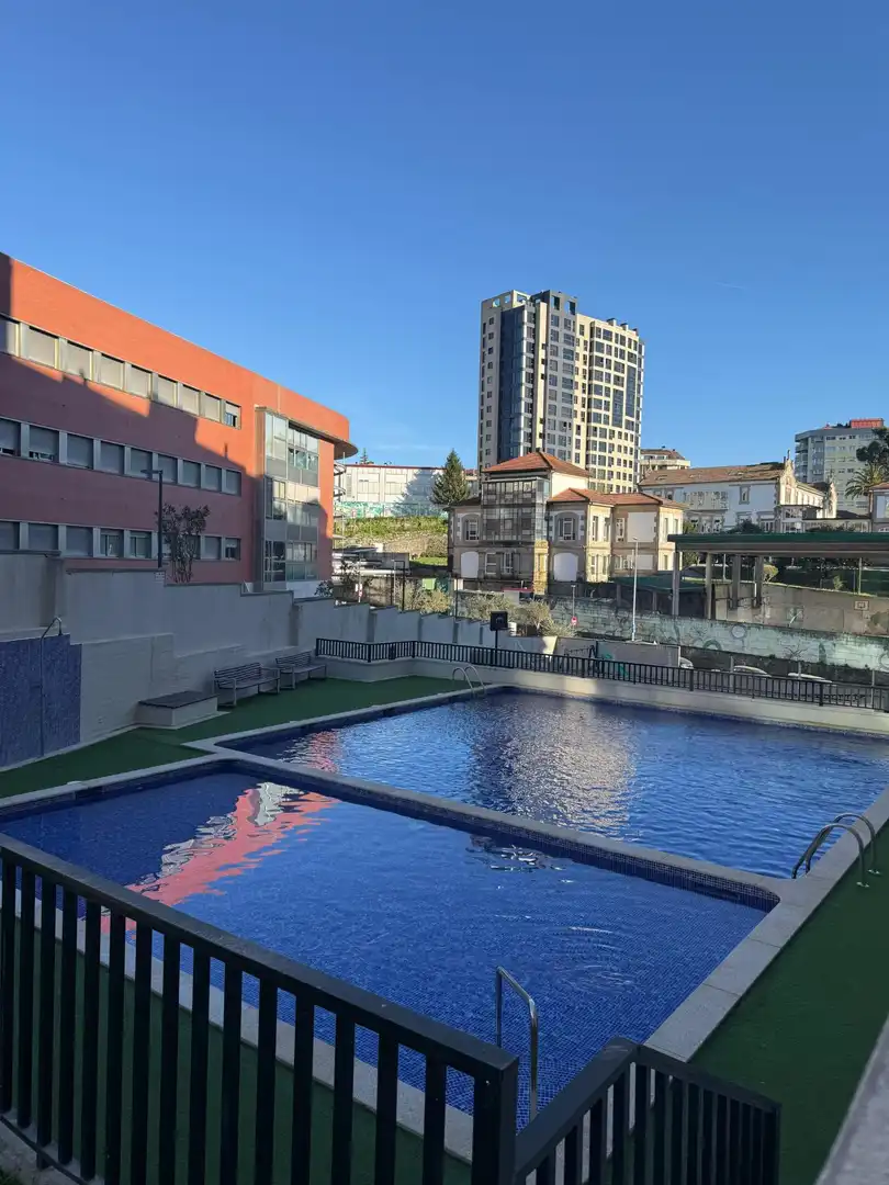 Swimming pool of Flat for sale in Vigo   with Private garden, Storage room and Swimming Pool