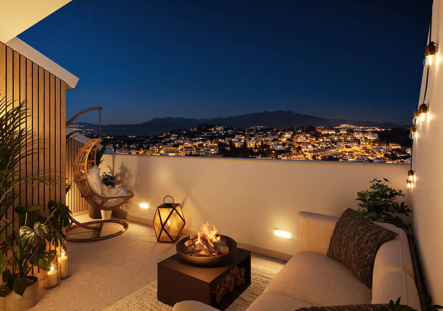 Terraza de Apartamento en venta en Fuengirola con Aire acondicionado, Terraza y Trastero