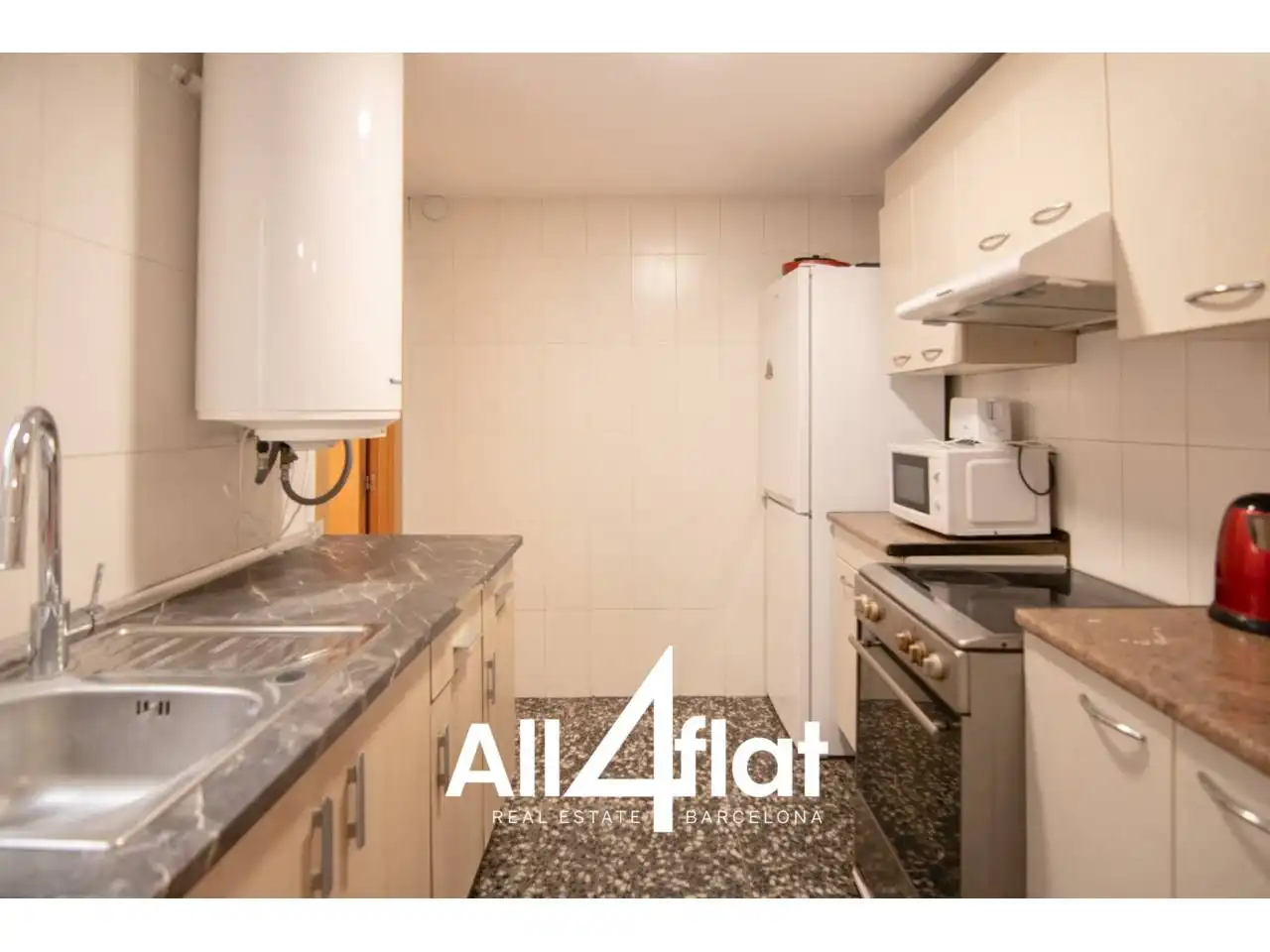 Kitchen of Flat for rent in Barcelona  with Air Conditioner, Heating and Furnished