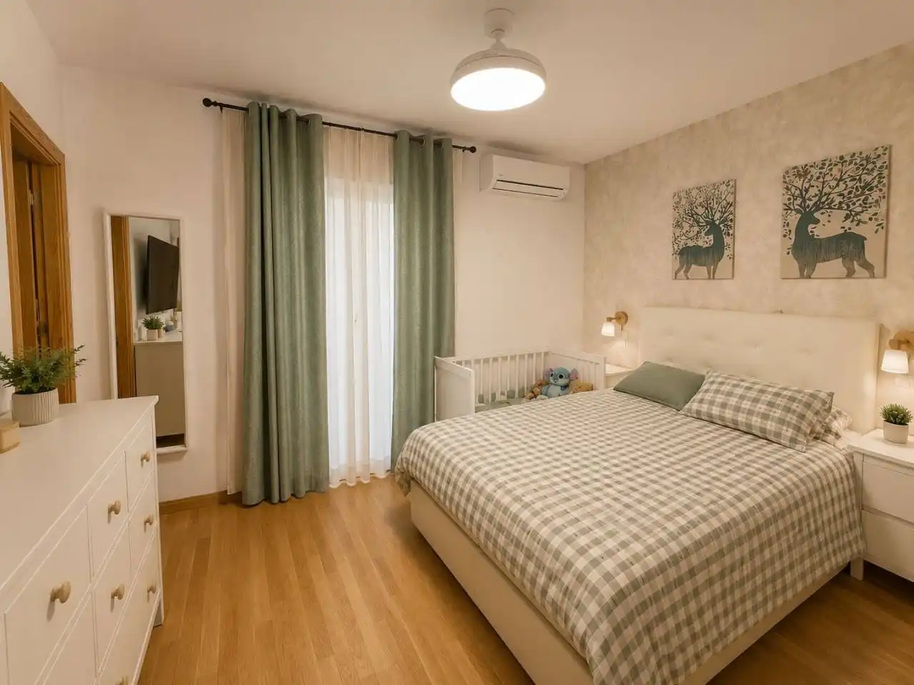Dormitori de Casa adosada en venda en Las Ventas de Retamosa amb Aire condicionat, Jardí privat i Terrassa