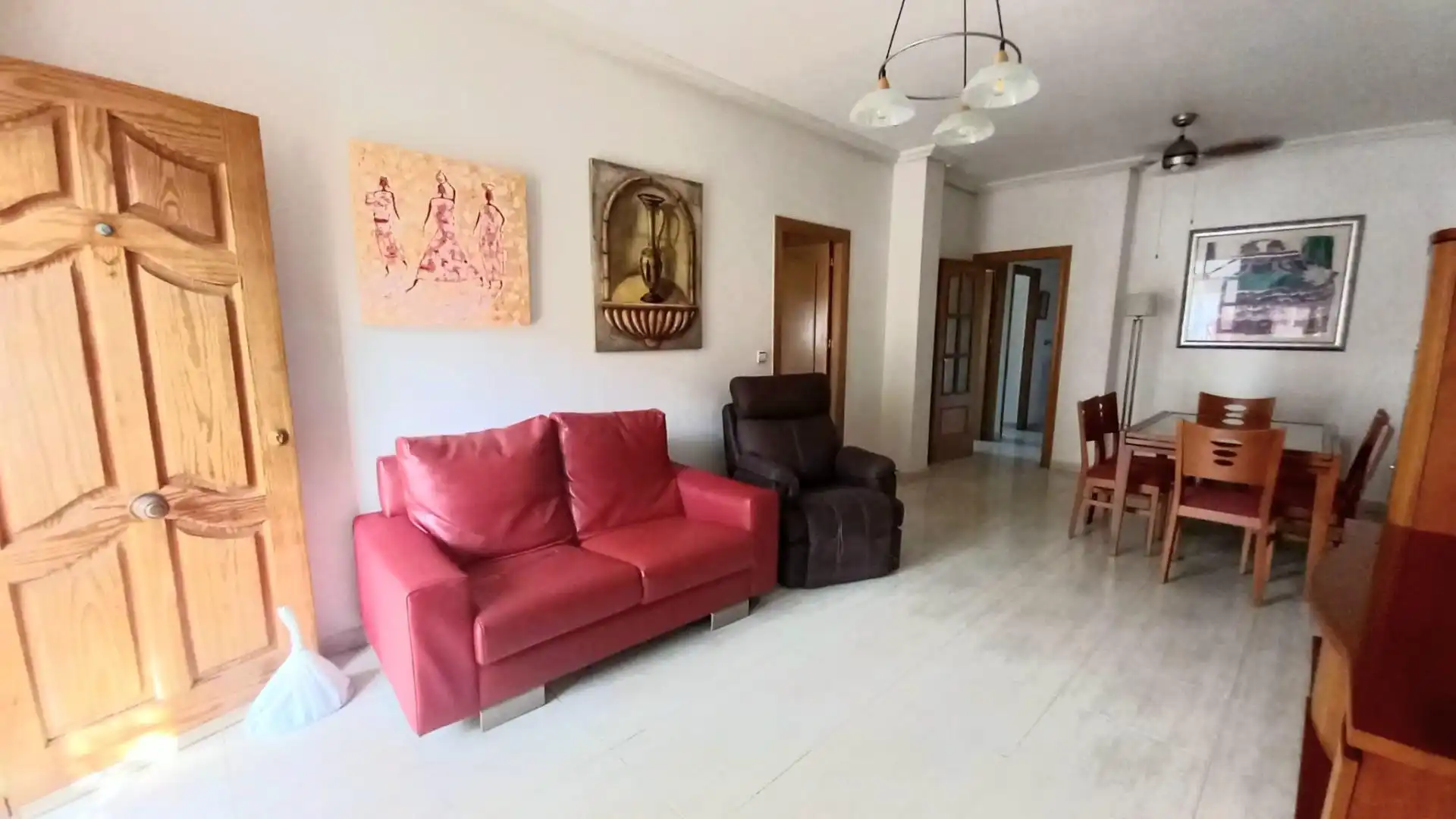 Sala d'estar de Planta baixa de lloguer en Murcia amb Aire condicionat