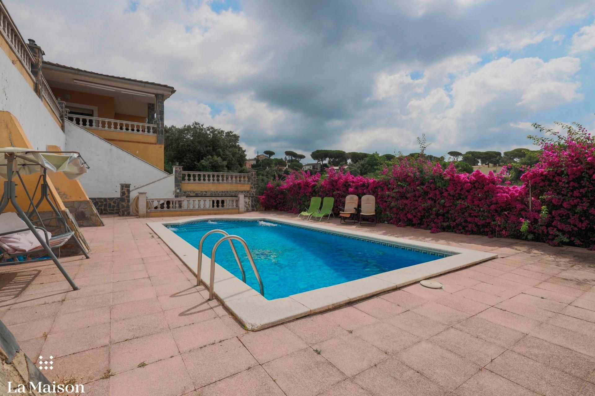 Swimming pool of House or chalet for sale in Dosrius  with Heating, Private garden and Terrace