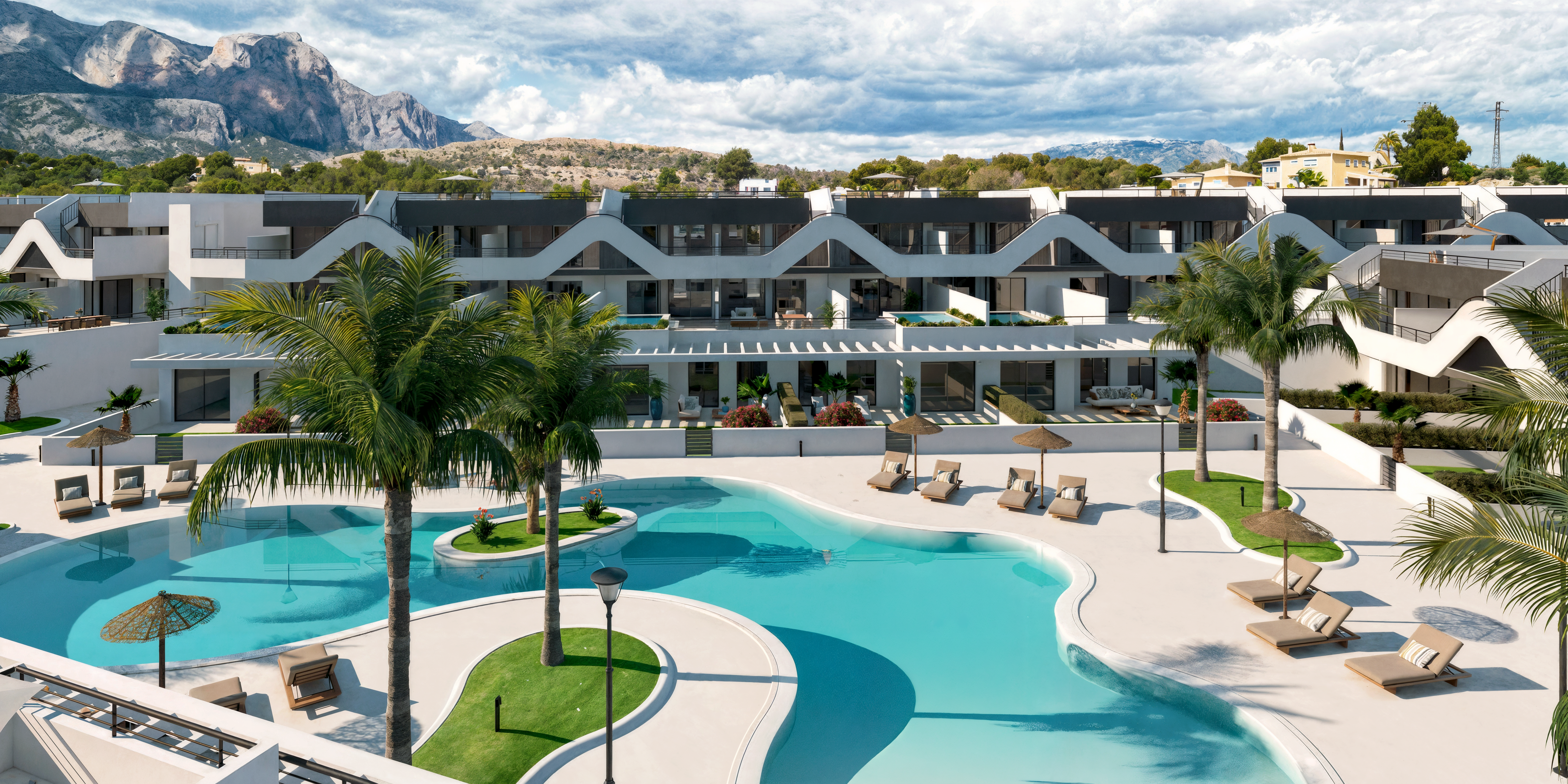 Vista exterior de Apartament en venda en L'Alfàs del Pi amb Piscina comunitària