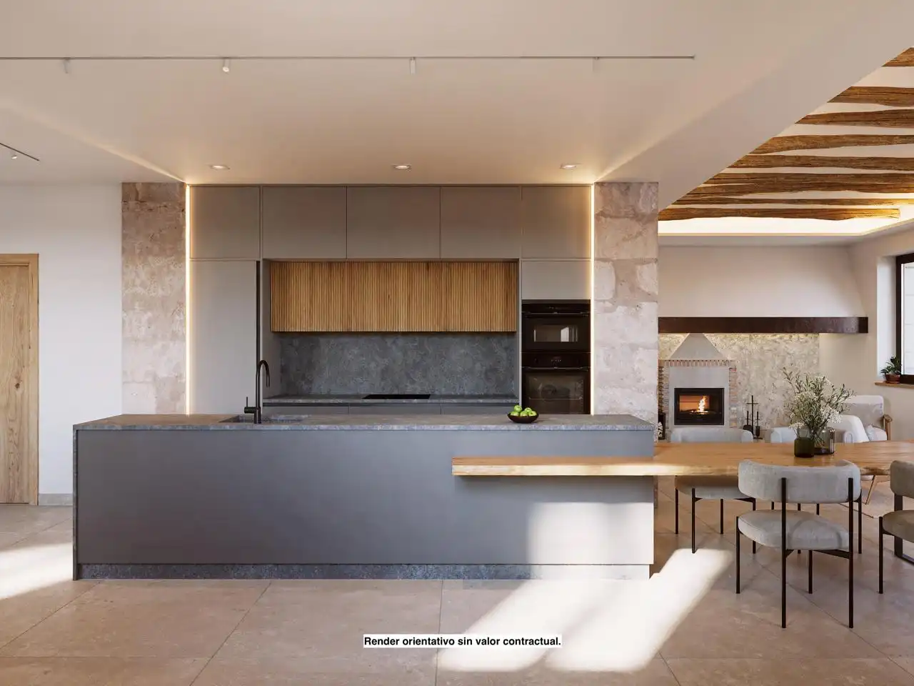 Cocina de Casa o chalet en venta en Cocentaina con Aire acondicionado, Jardín privado y Terraza