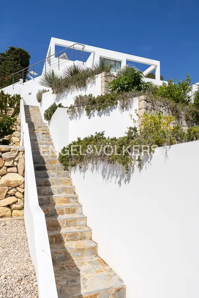 Vista exterior de Casa o xalet en venda en Jávea / Xàbia amb Aire condicionat, Calefacció i Jardí privat