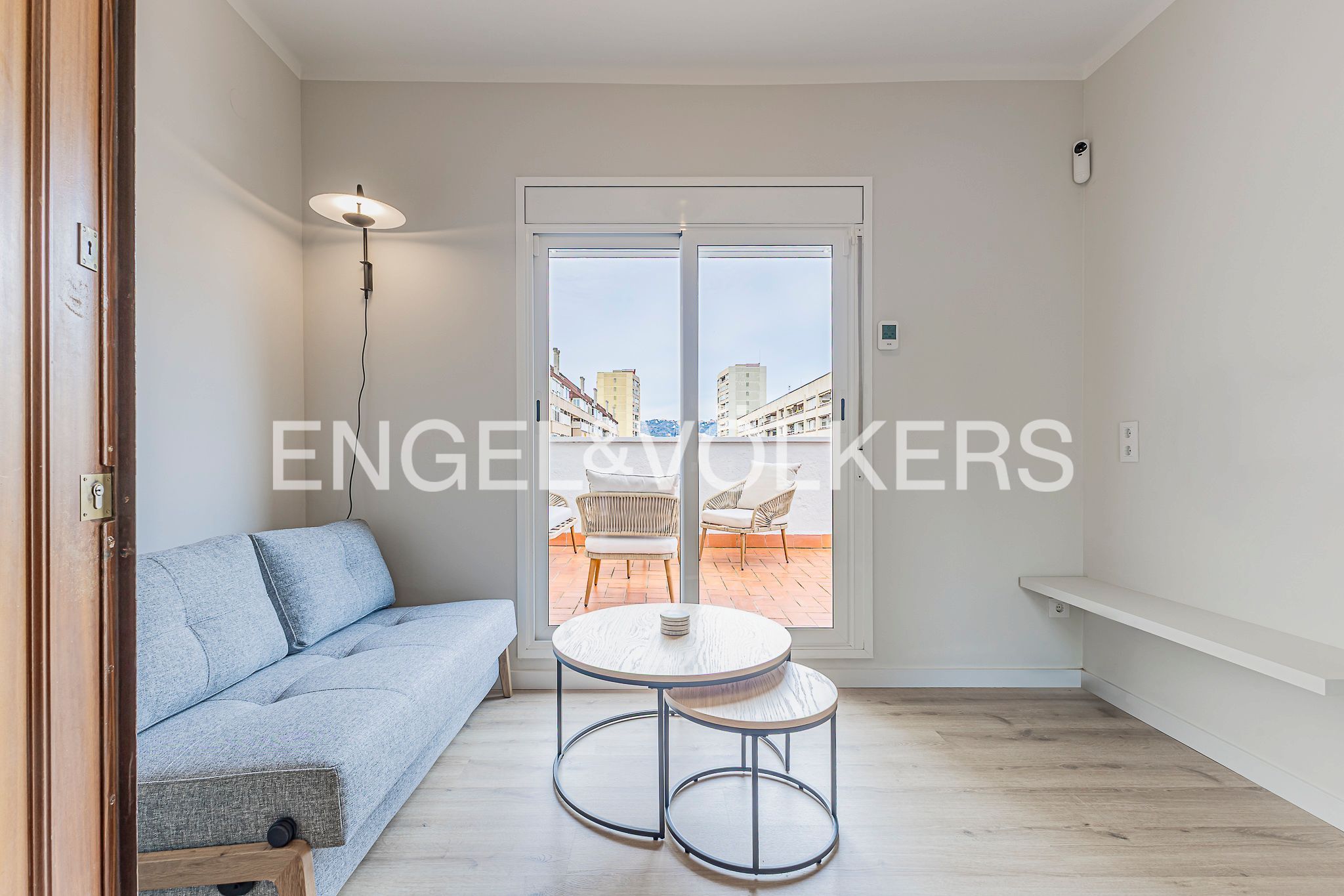 Terrasse von Dachboden zur Miete in  Barcelona Capital mit Klimaanlage, Heizung und Parkett