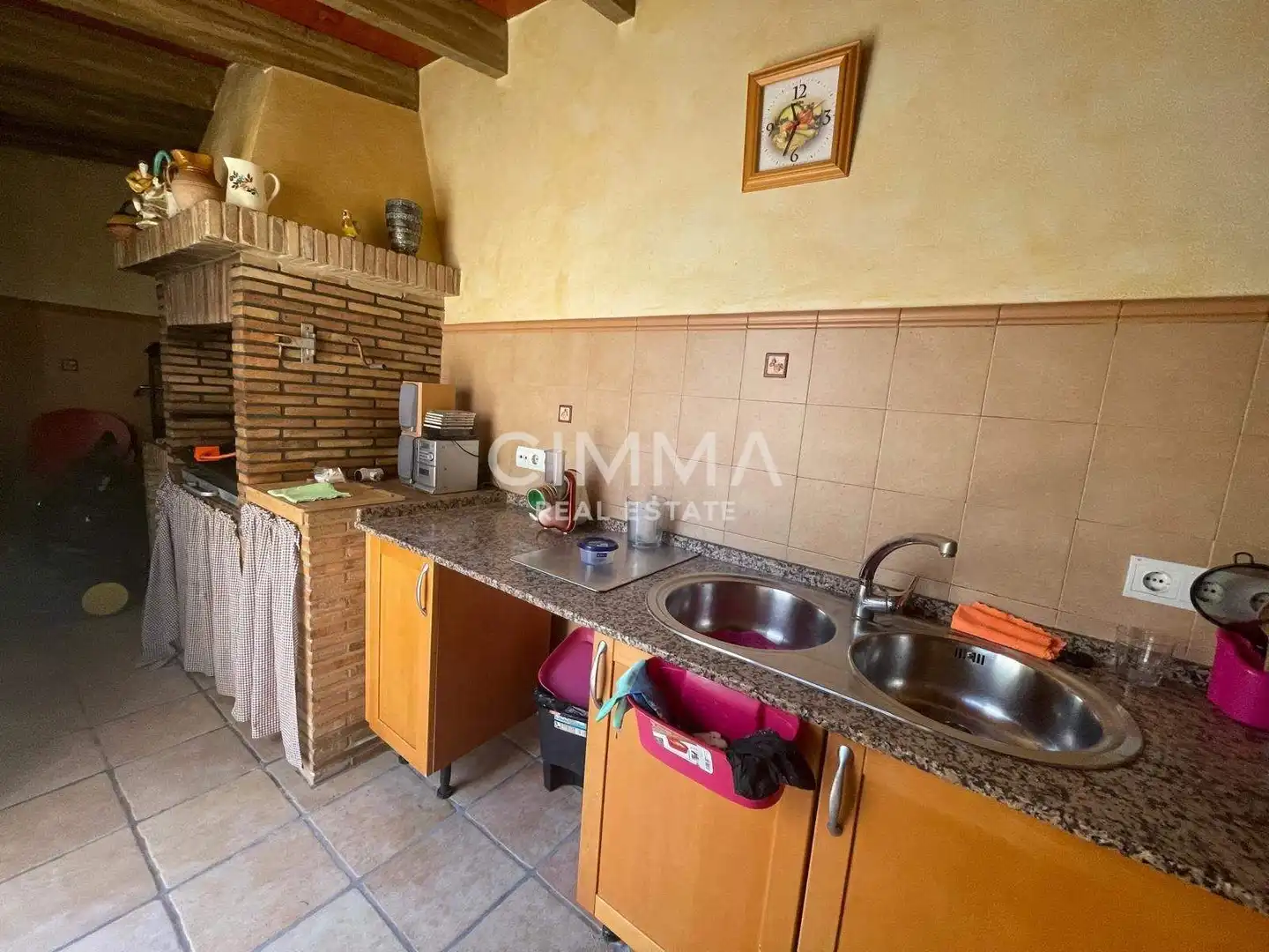 Cuina de Casa o xalet en venda en La Nucia amb Aire condicionat, Jardí privat i Terrassa