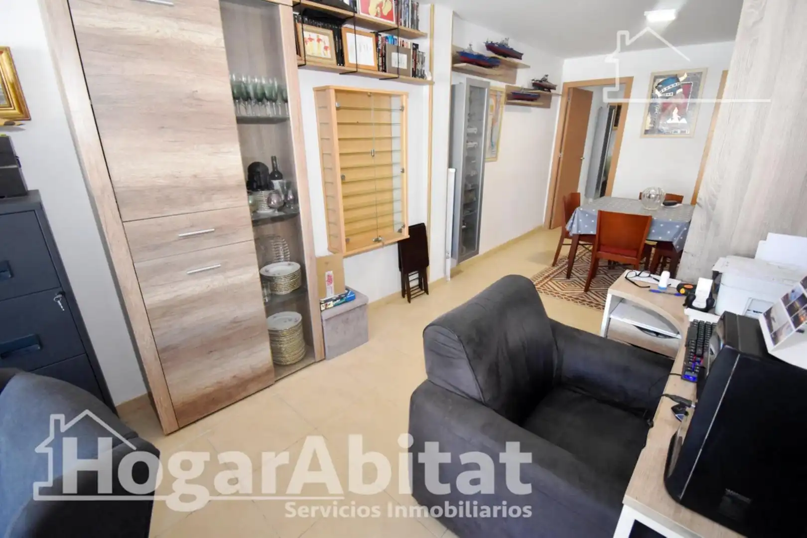 Sala d'estar de Pis en venda en Chilches / Xilxes amb Aire condicionat, Calefacció i Moblat
