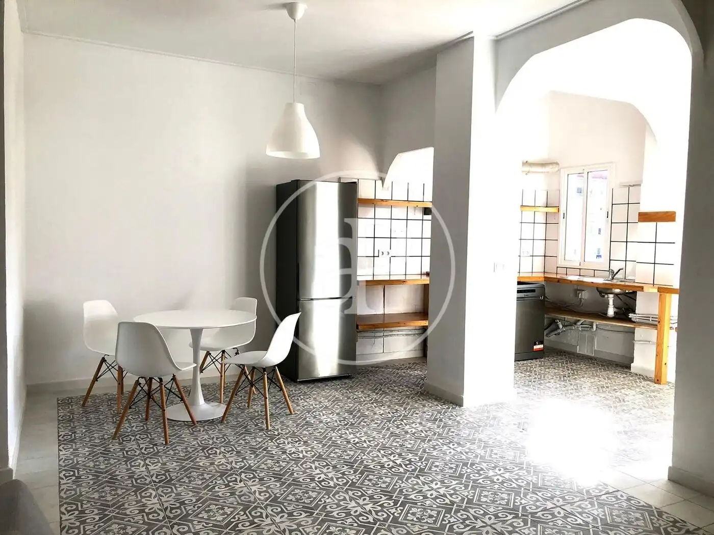 Küche von Wohnung zur Miete in Valencia mit Klimaanlage, Heizung und Abstellraum