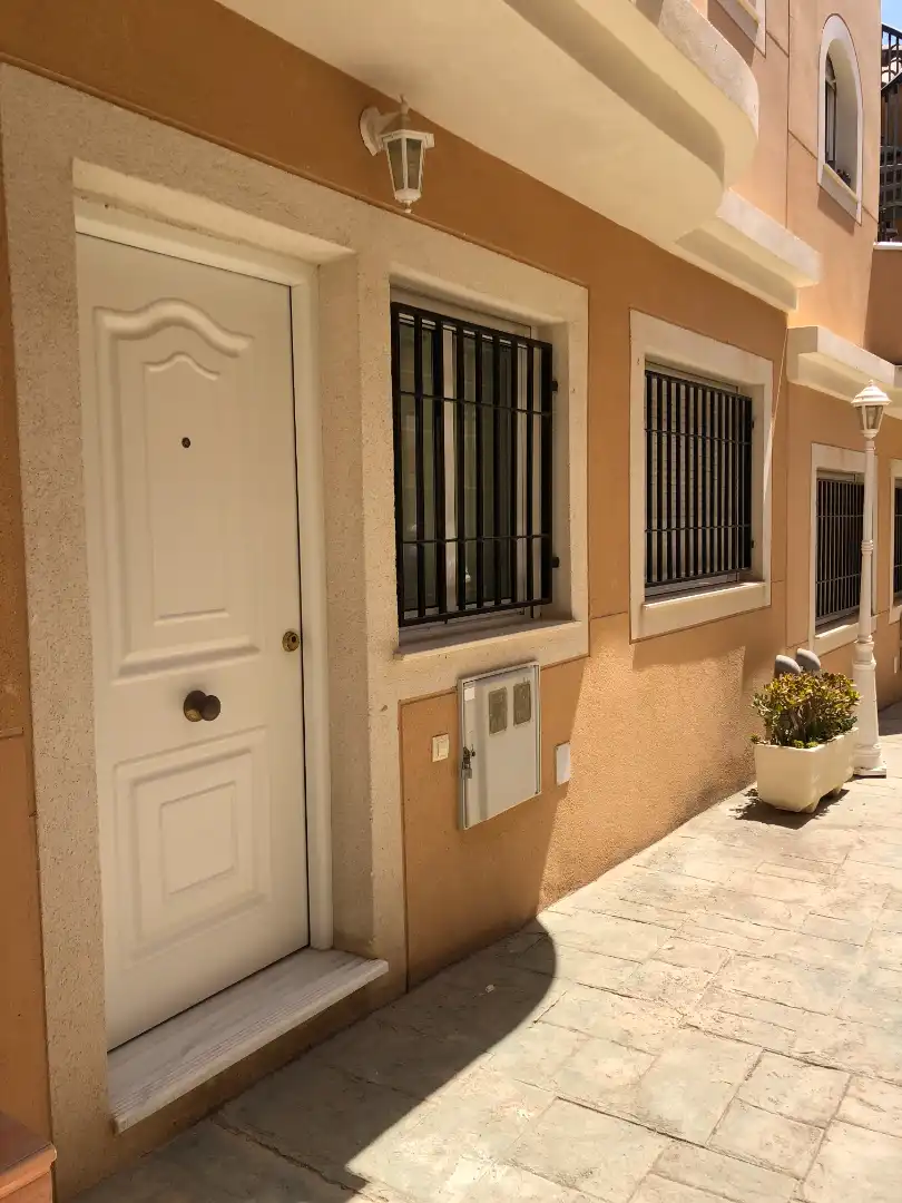 Terraza de Apartamento de alquiler en Cuevas del Almanzora con Aire acondicionado, Terraza y Piscina