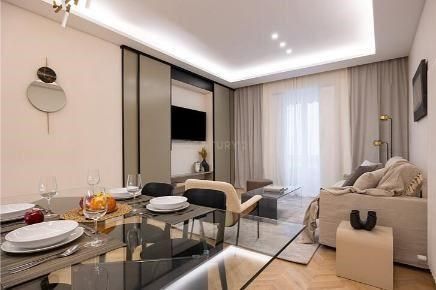 Living room of Flat for sale in  Madrid Capital  with Air Conditioner, Heating and Furnished