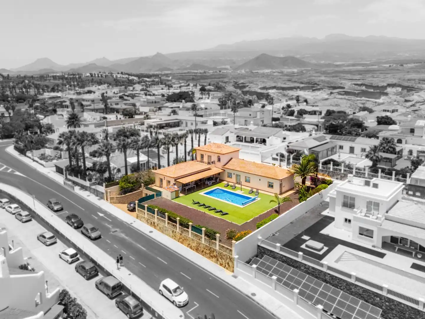Exterior view of Houses for sale in San Miguel de Abona  with Air Conditioner, Private garden and Terrace