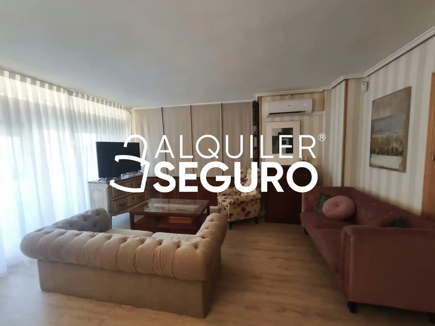 Sala d'estar de Pis de lloguer en Zaragoza amb Aire condicionat, Calefacció i Terrassa