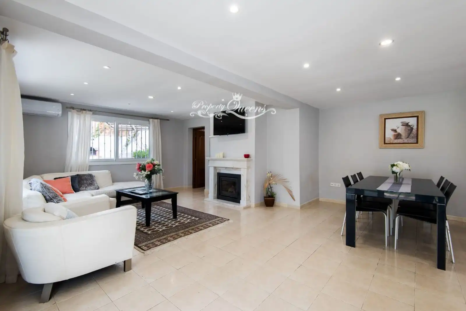 Sala d'estar de Casa o xalet de lloguer en Marbella amb Aire condicionat, Terrassa i Piscina