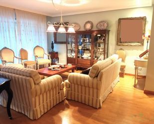 Living room of Flat for sale in Oviedo   with Heating, Parquet flooring and Terrace