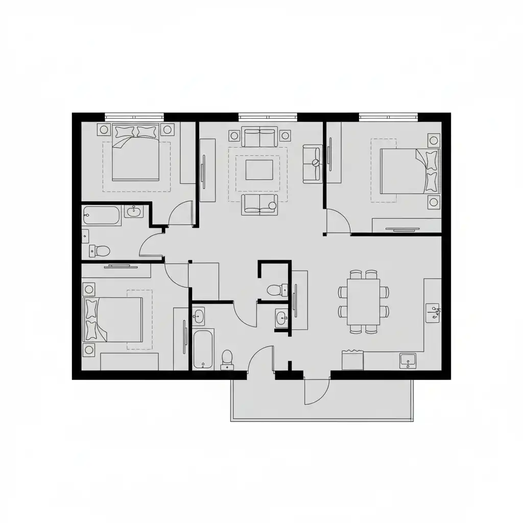 Wohnung mit Pool zum Verkauf in Super Manzana 3-J 2, imagen 13