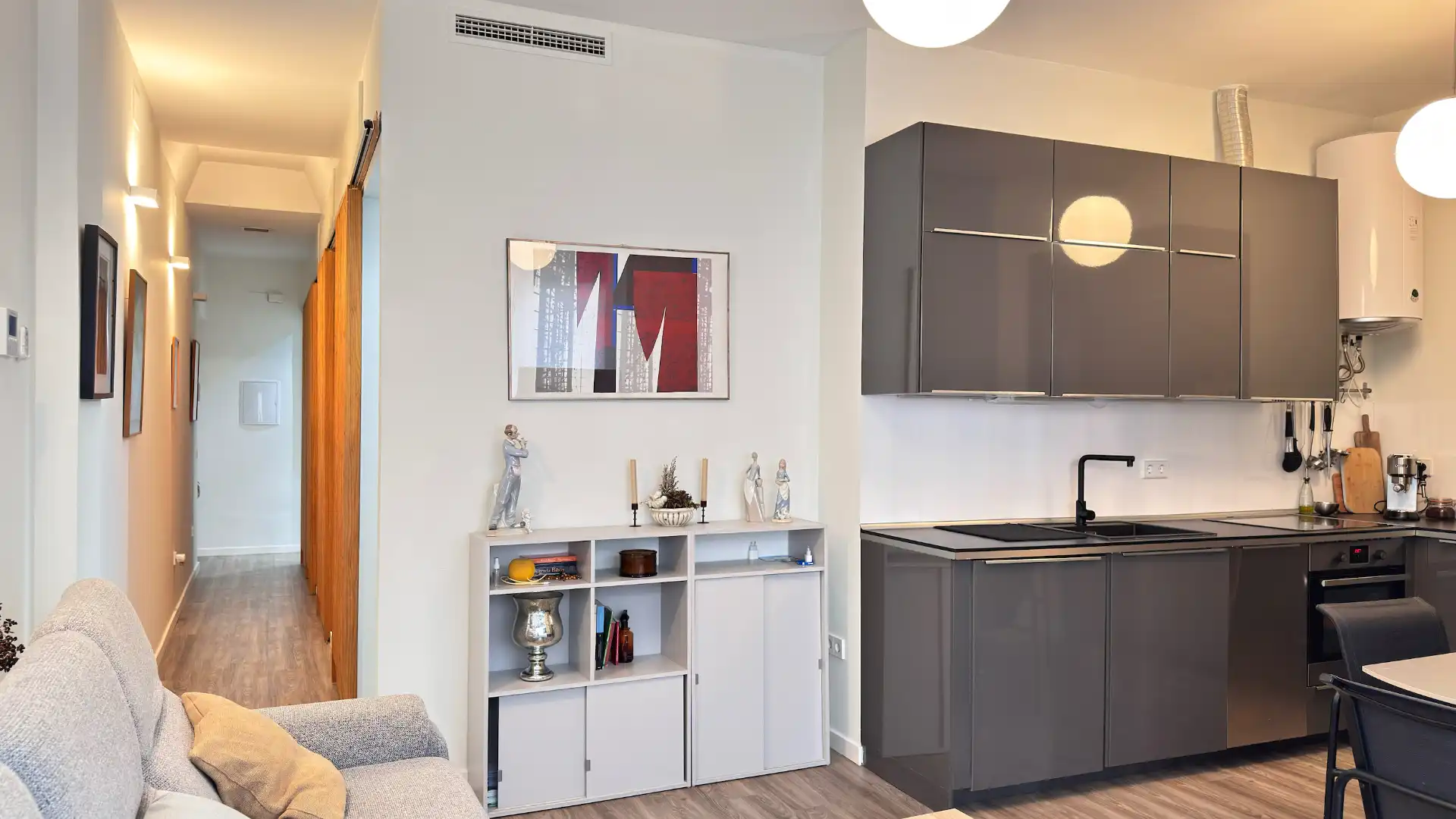 Kitchen of Apartments for sale in Valencia  with Air Conditioner, Heating and Parquet flooring