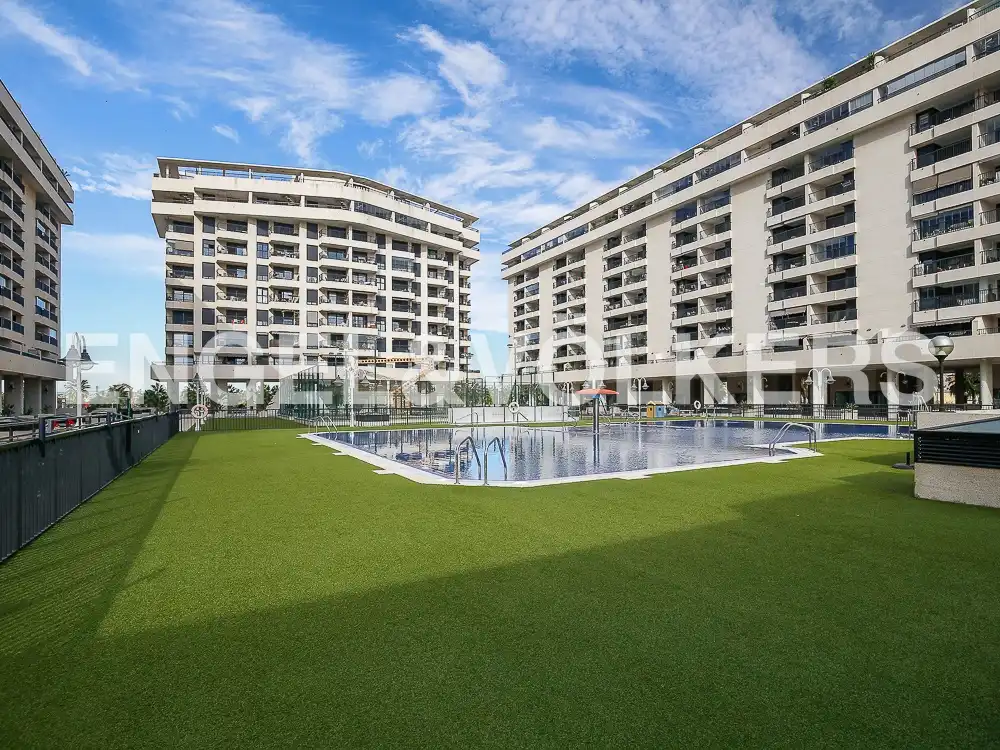 Vista exterior de Piso de alquiler en Alboraya con Aire acondicionado, Calefacción y Jardín privado