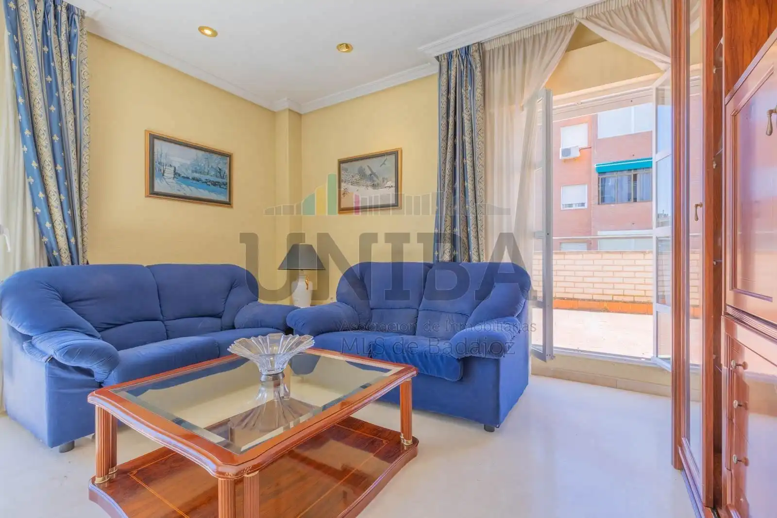 Wohnzimmer von Wohnung zum Verkauf in Badajoz mit Klimaanlage, Heizung und Terrasse
