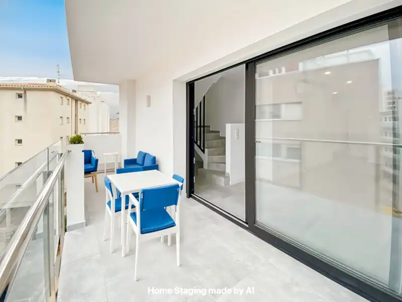 Terrasse von Maisonette zum Verkauf in Roses mit Klimaanlage, Heizung und Terrasse