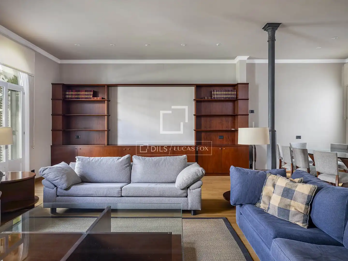 Living room of Flat for rent in Barcelona  with Furnished