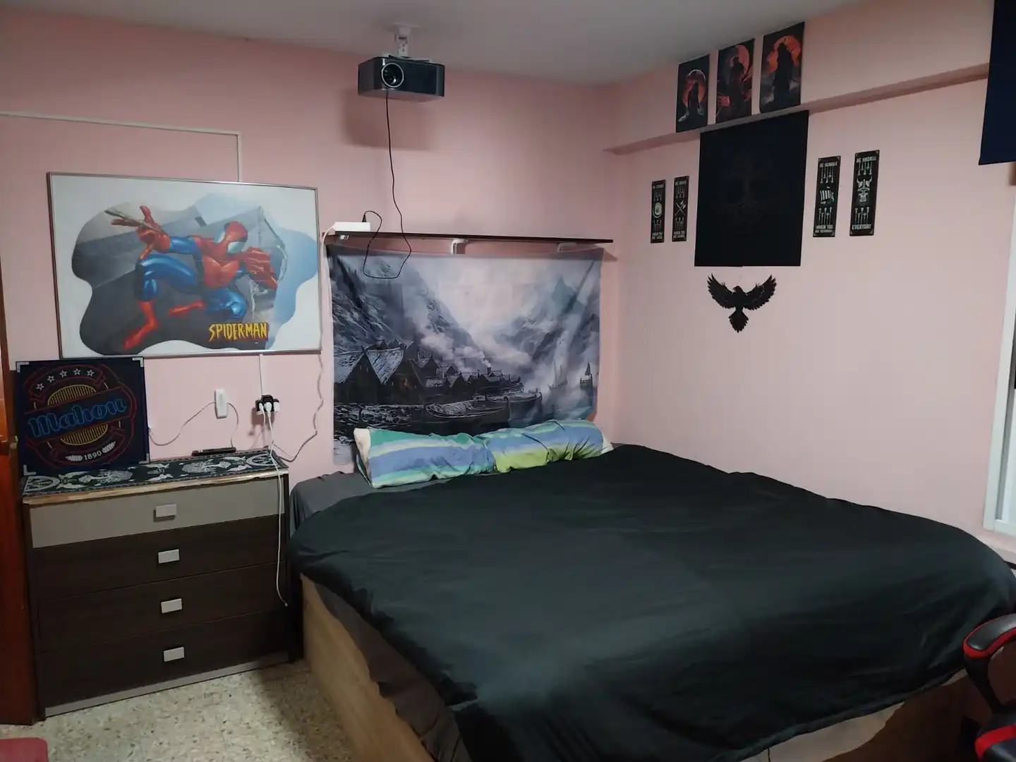 Bedroom of Flat for sale in Miño  with Terrace, Furnished and Washing machine