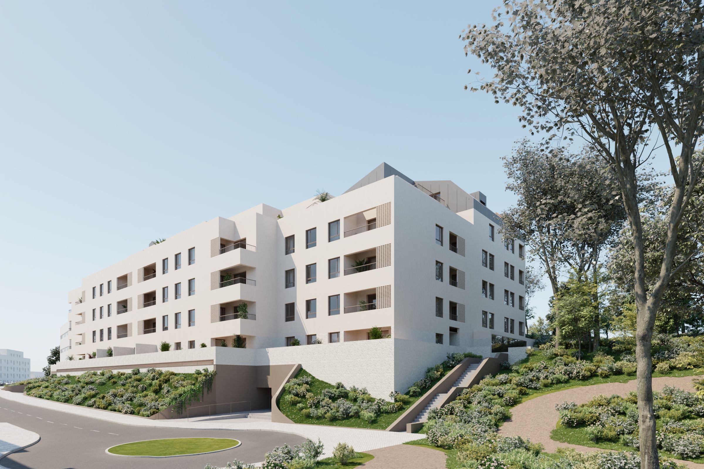 Vista exterior de Piso en venta en Oviedo  con Calefacción, Terraza y Trastero