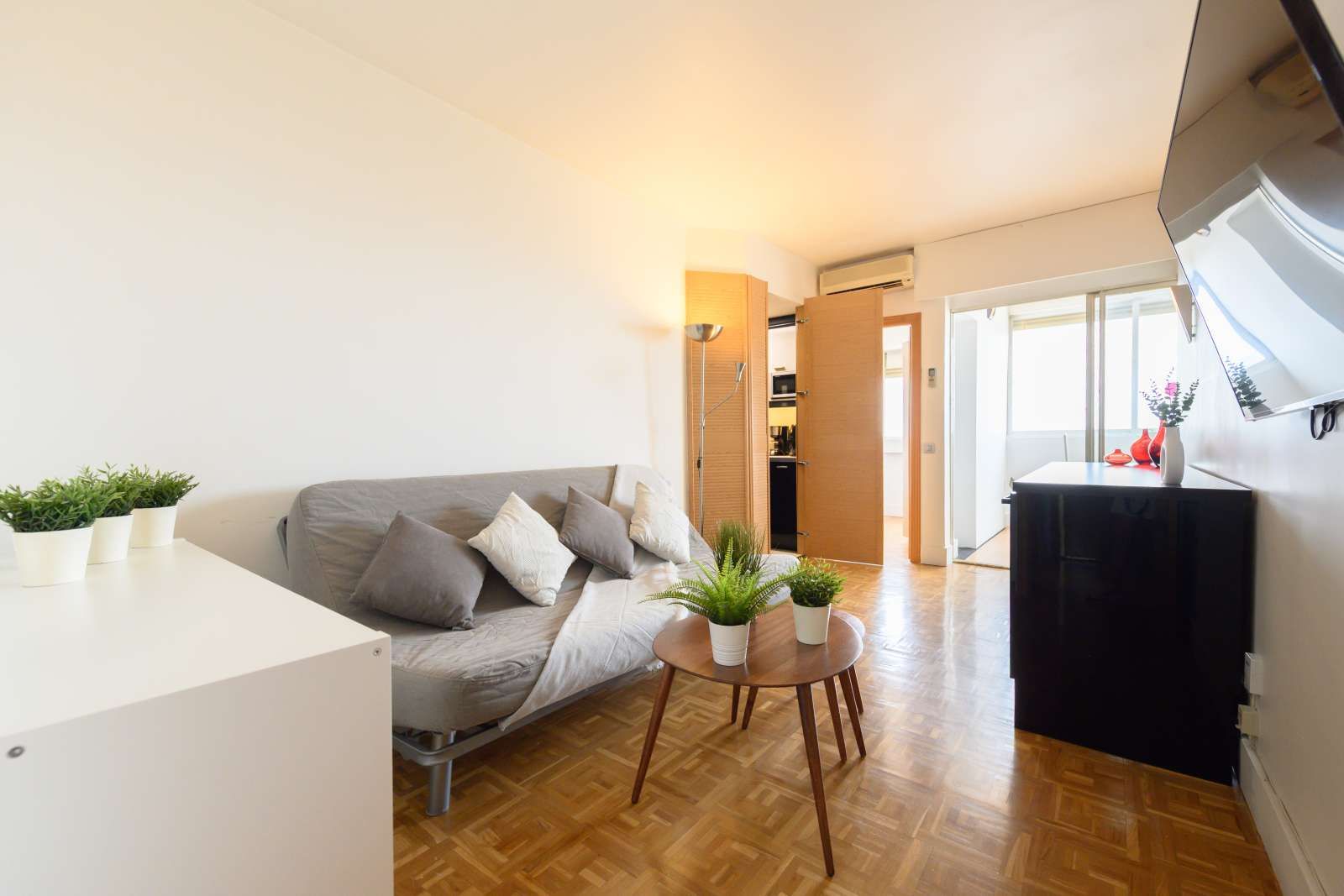 Sala d'estar de Apartament per a compartir en  Madrid Capital amb Aire condicionat, Calefacció i Terrassa