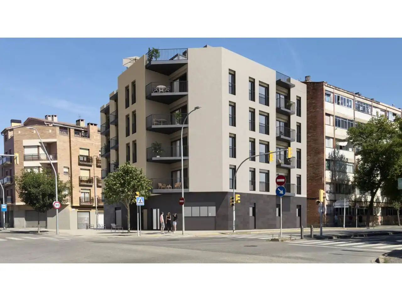 Vista exterior de Àtic en venda en Vic amb Aire condicionat, Calefacció i Terrassa