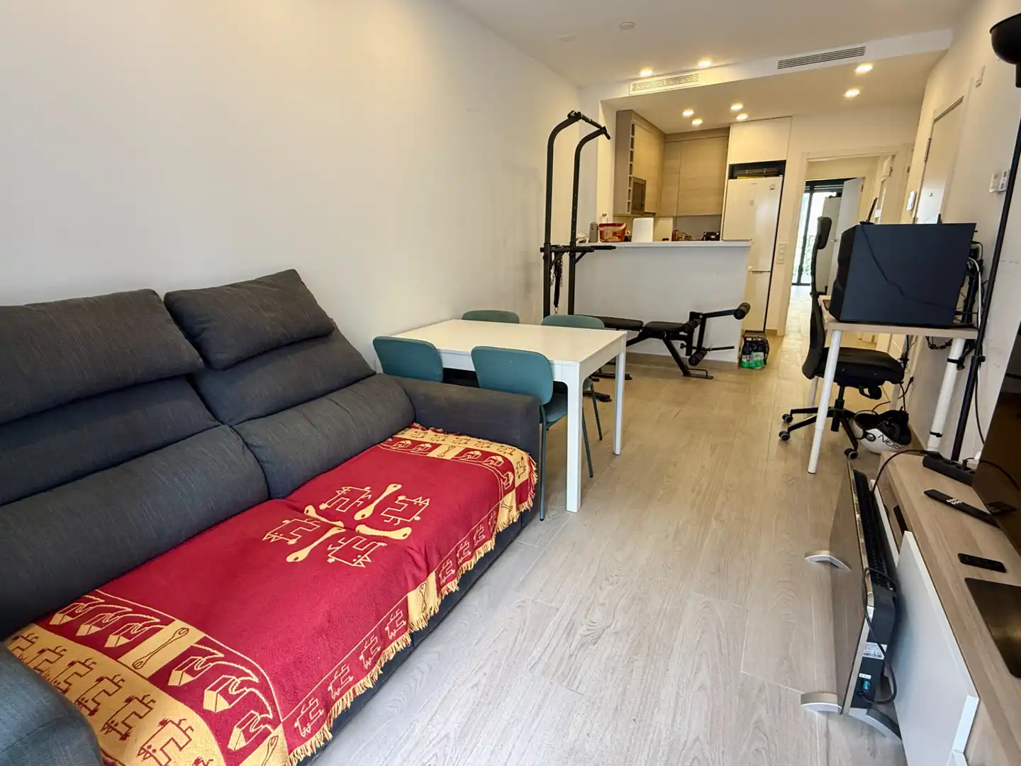 Wohnzimmer von Wohnung zum Verkauf in Barcelona mit Klimaanlage, Heizung und Parkett