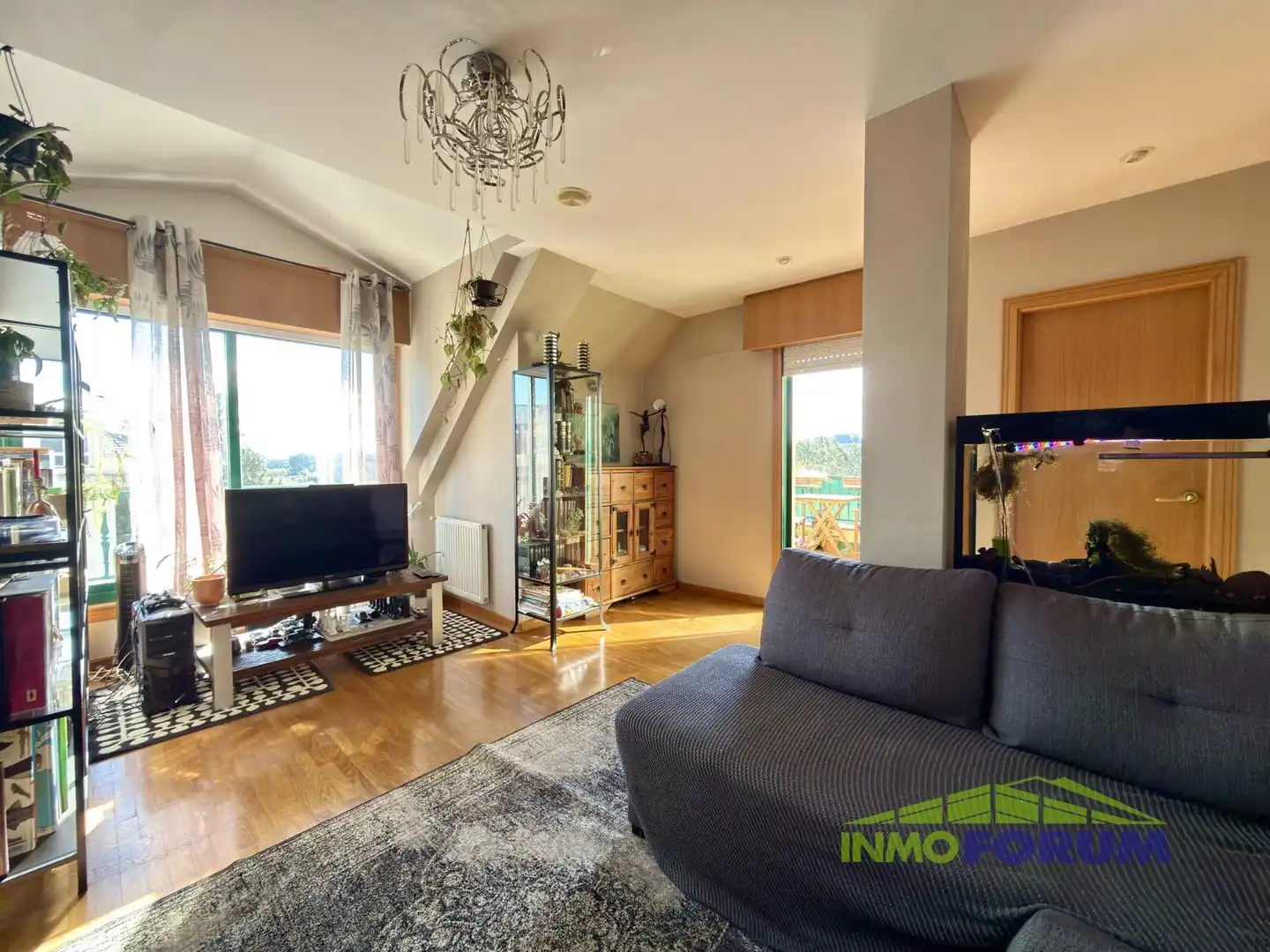 Living room of Flat for sale in Cambre   with Heating, Terrace and Storage room