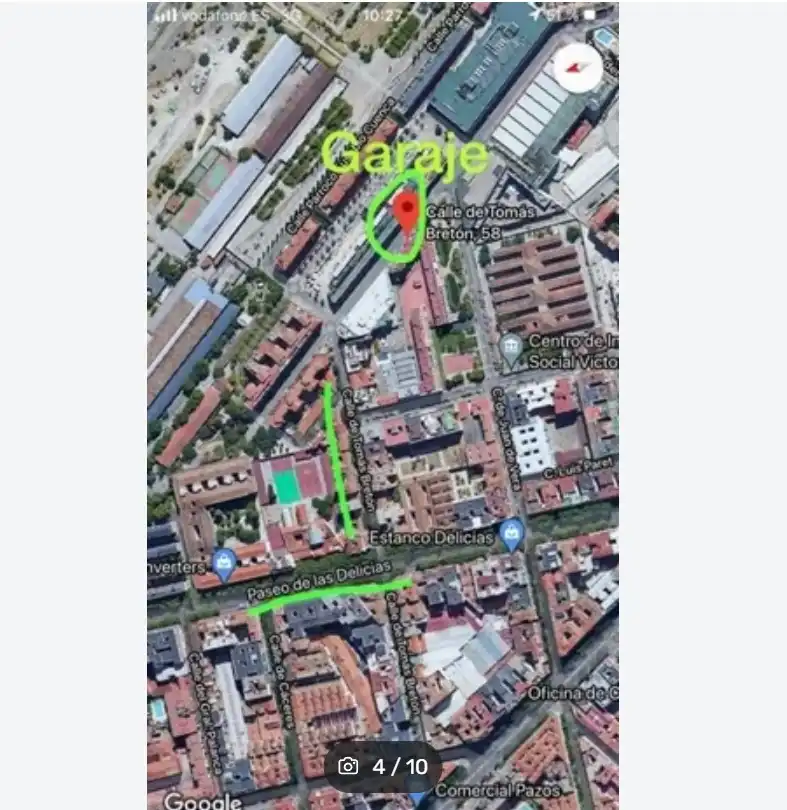 Einzelparkplatz mit Aufzug zur Miete in Calle de Tomás Bretón 58, imagen 5