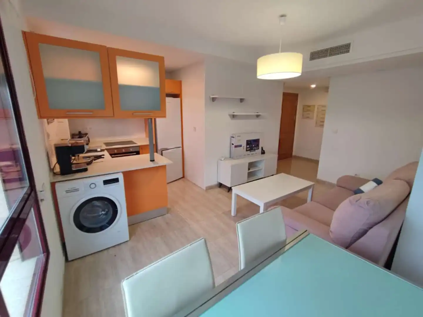 Cocina de Piso de alquiler en Murcia con Aire acondicionado, Calefacción y Amueblado
